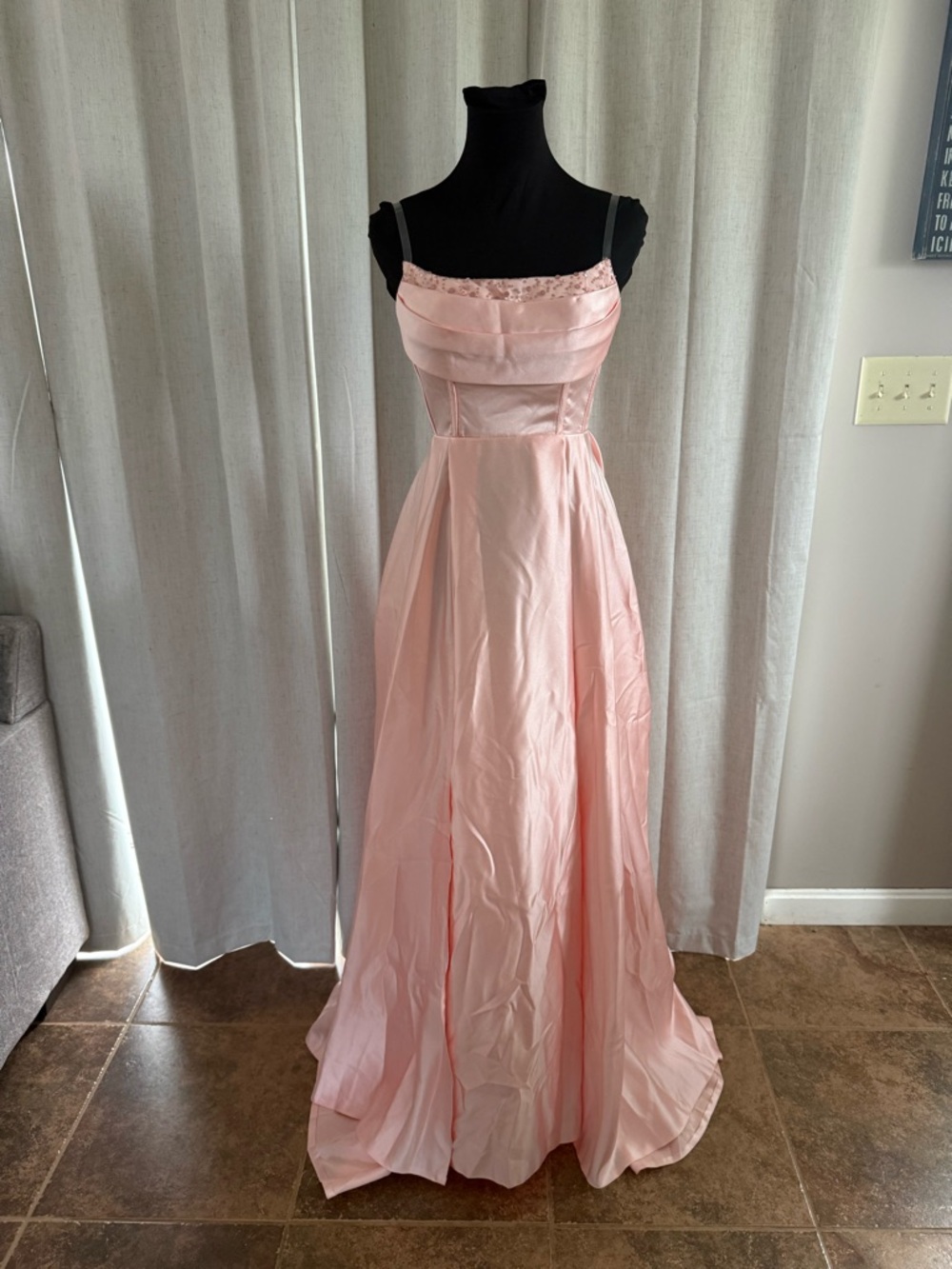 Pink Satin Prom/Formal Dress NWT